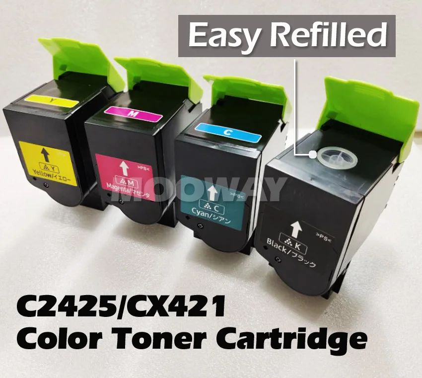 4pcs Compatible color toner cartridge 