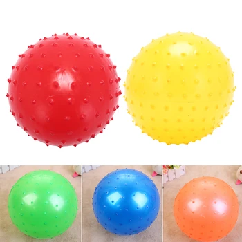 

22cm Funny Massage Baby Soft Ball Sensory Beach Game Inflatable Ball Toy Interesting Kids Children Toy Random Color 1 Pc