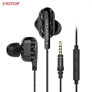 

UNITOP Langsdom D4 Stereo Bass Headphones In-Ear 3.5MM Wired Earphones HIFI Earpiece with MIC For Xiaomi Samsung Huawei iPhones