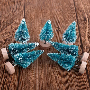 

Plastic Christmas Tree Decoration 24pcs Craft Christmas Ornament Frost