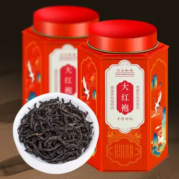 

2020 Spring Wuyi Rock Tea Da Hong Robe, Handmade Charcoal Roasted, Strong Oolong Tea, China Organic Green Health Food 500g
