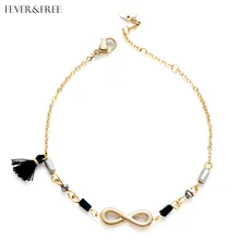 Fever& Free Лидер продаж женские летние пляжные Ретро браслеты ручной работы черный браслет из нержавеющей стали Miyuki свадебный подарок