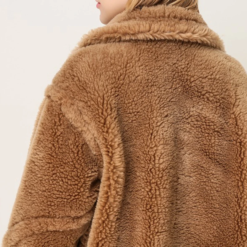 QIUCHEN PJ1848 Новое поступление пальто из натурального овечьего меха длинный стиль более Размер Модная женская куртка