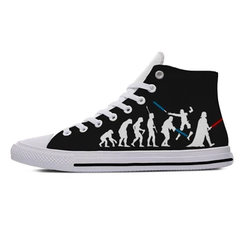 

Evolution Star Wars Darth Vader stormtrooper Hot Casual Canvas Shoes High Top Lightweight Breathable 3D Print Men women Sneakers
