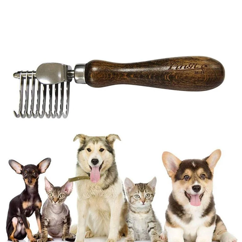 Профессиональная расческа Benepaw для собак Dematting из нержавеющей стали, экологически безопасные меховые грабли, щетка для длинношерстных инструментов для ухода за шерстью