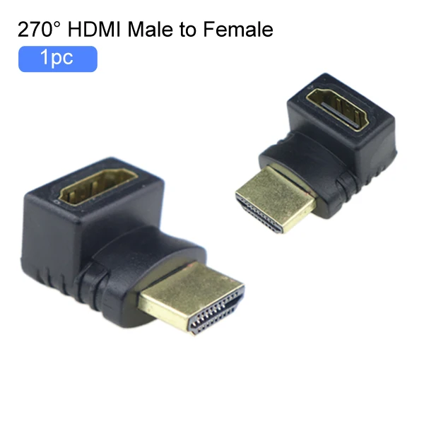 HDMI конвертер мини HDMI микро hdmi-кабель, адаптер 90/270 градусов угол M/F HDMI к HDMI F/F мини микро к HDMI мужчин и женщин - Цвет: 270 Degree HDMI M-F