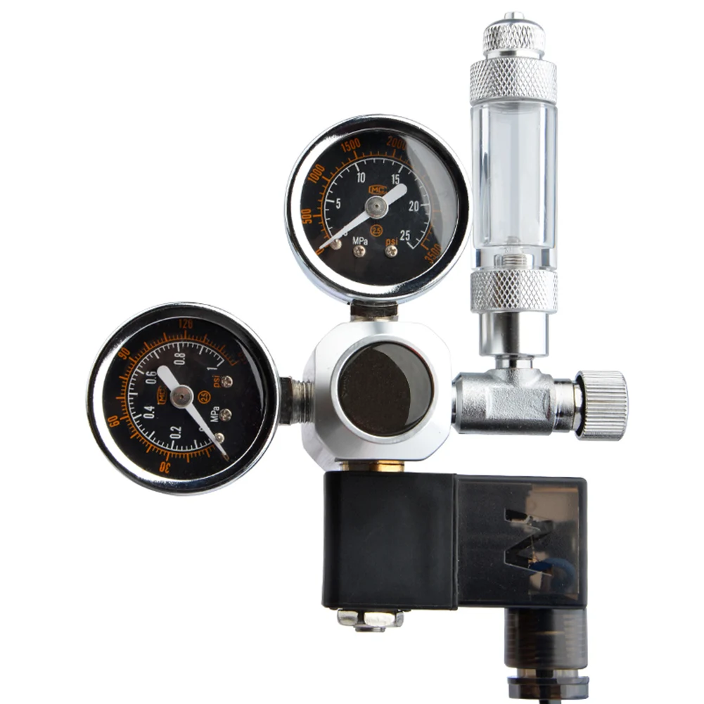 

Accessories Aquarium Replacement Pressure Regulator Solenoid Tool CO2 System Reducer Home Dual Gauge Bubble Counter
