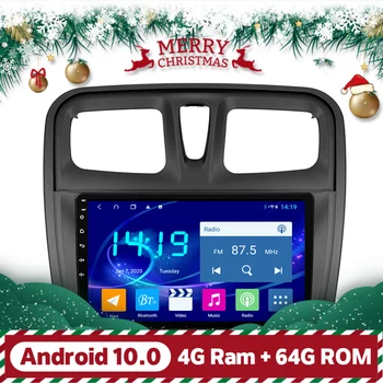 

4GB RAM Android 10.1 Car Radio GPS Navigation For Renault Dacia Sandero 2012 2013 2014 Stereo Multimedia Bluetooth Head Unit