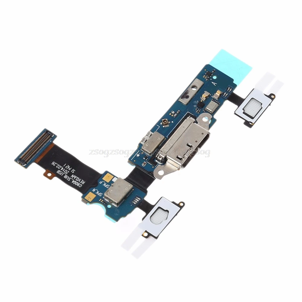 Micro USB порт зарядный разъем док-станция Замена гибкий кабель для Samsung Galaxy S5 G900F G900A микрофон Au09 19