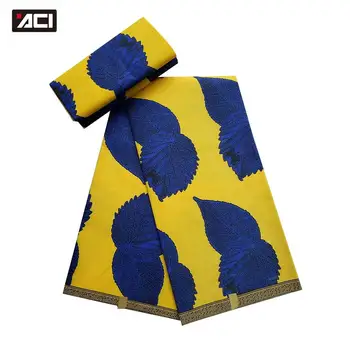 

ACI High Quality African Wax Prints Fabric 6 Yards Veritable Wax African Ankara Fabrics Tissu Africain London Wax Prints Fabric