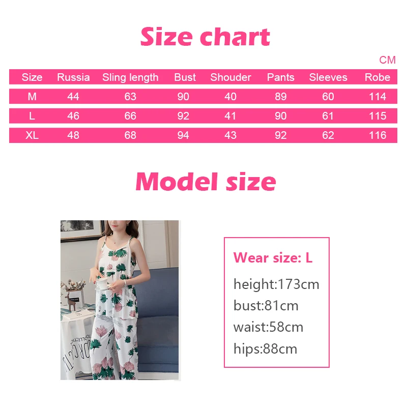 Women pajamas sleepwear 3 pieces Winter pijamas women Furnishing sleepwear Long Sleeves pyjamas women Breathable Homewear