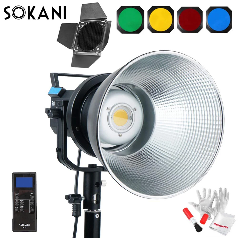 Sokani X60 V2 LED Video Light 80W 5600K Version 2 Daylight Balanced CRI96 TLCI 95+ 5 Pre-Programmed Lighting Effect Bowens Mount