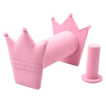 

Jewelry Hair Hoop Crown Display Frame Pluggable Earrings Stud Jewelry Watches Storage Shelf Rack Home Storage Organization Rack