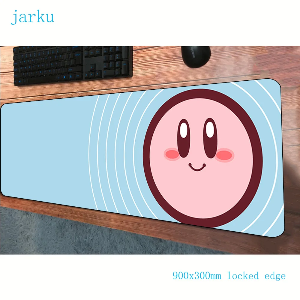 900x300x2 мм Kirby коврик для мыши игровой коврик для мыши подарок геймер коврики для мыши игровой компьютер padmouse гель для ноутбука игровой коврик
