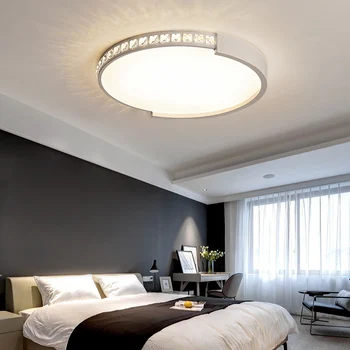 

Ultra-thin Crystal Chandelier Led Ceiling Chandelier Lighting Fixtures Lustre Luminaria Free Ship for Living Room Bedroom Modern