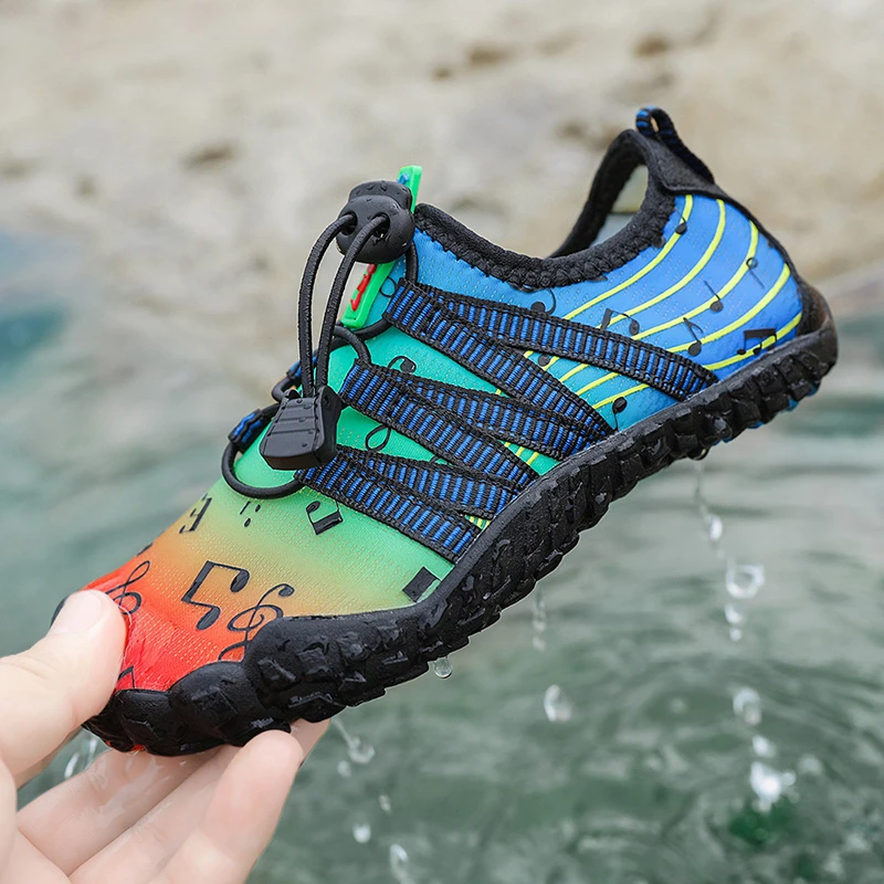 acuático antideslizante para niños y niñas, zapatos de secado rápido para deportes acuáticos de playa, descalzos|Calzado para deportes de agua| -