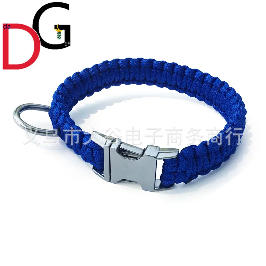 

New Style Hand-woven Pet Collar Pet Dog Set Neck Neck Ring Size Umbrella Rope Dog Neck Ring