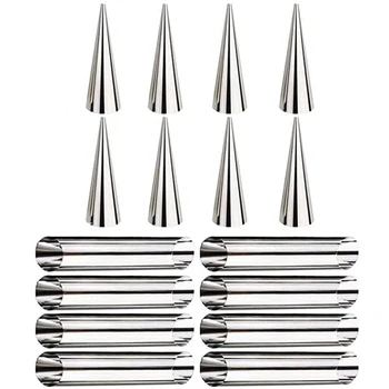 

Cream Horn Moulds Conical Tube,Stainless Steel Pastry Cream Horn Molds,Mould Baking,Denmark Large Coil Mold Tool 16Pcs