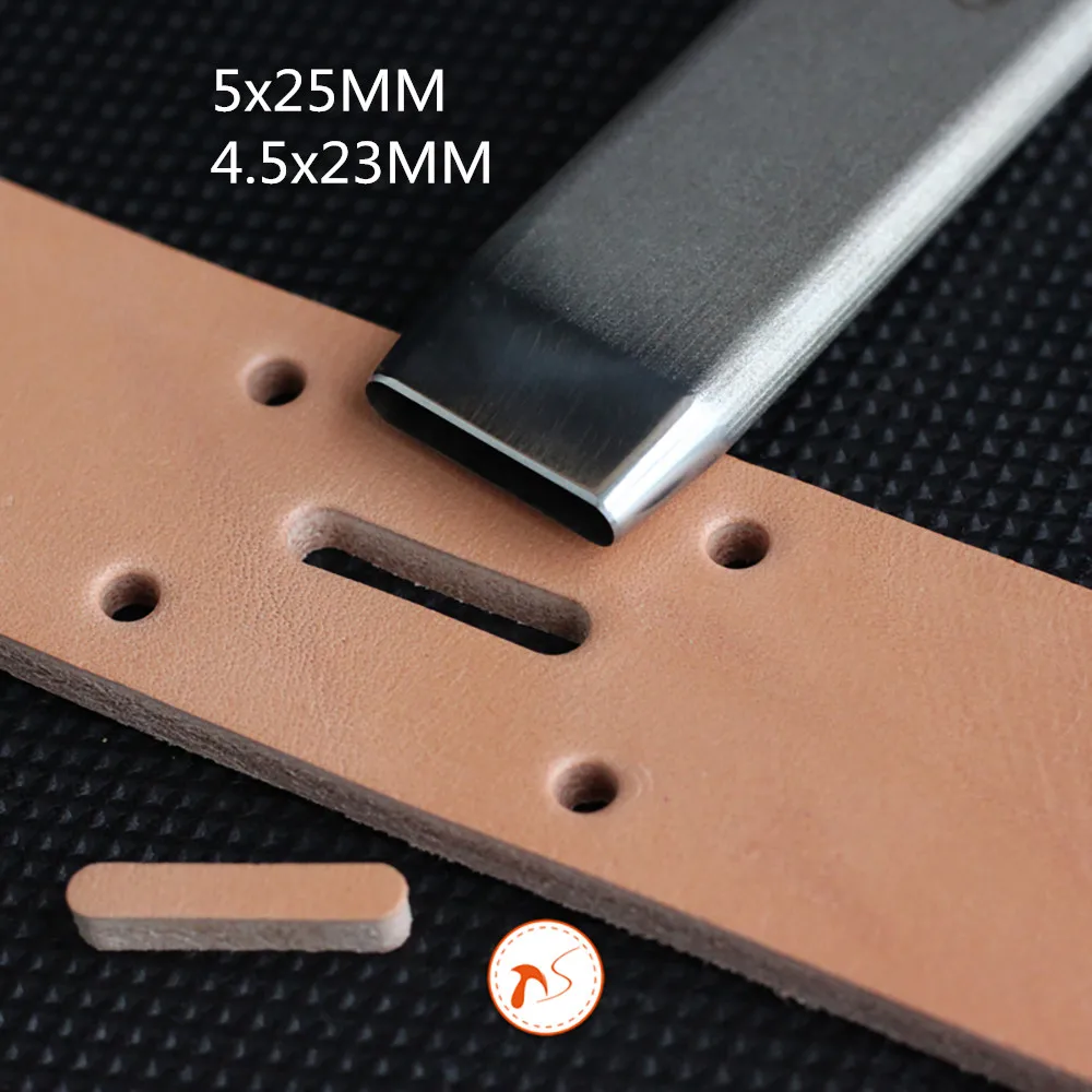 Ручной перфоратор для кожаного ремня DIY стального DC53 5x2 5 мм/4 5x23 мм Y|Детали
