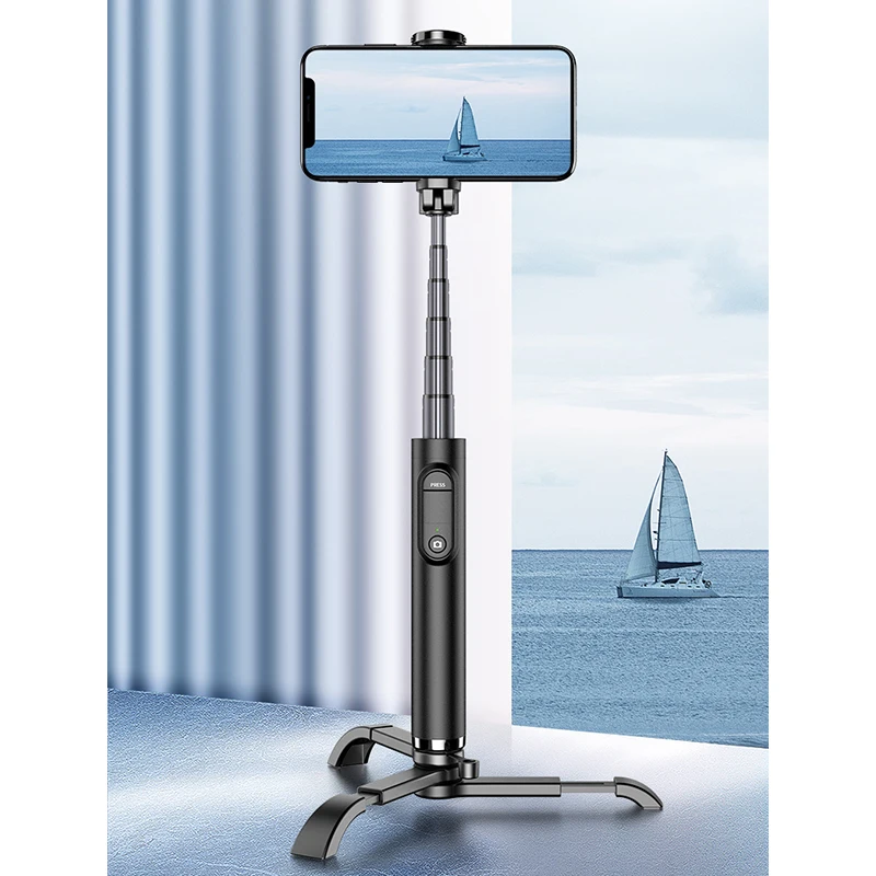 

Universal Bluetooth Remote Control Selfie Stick with Tripod Tripod Aluminum Alloy Photo Live Mobile Phone