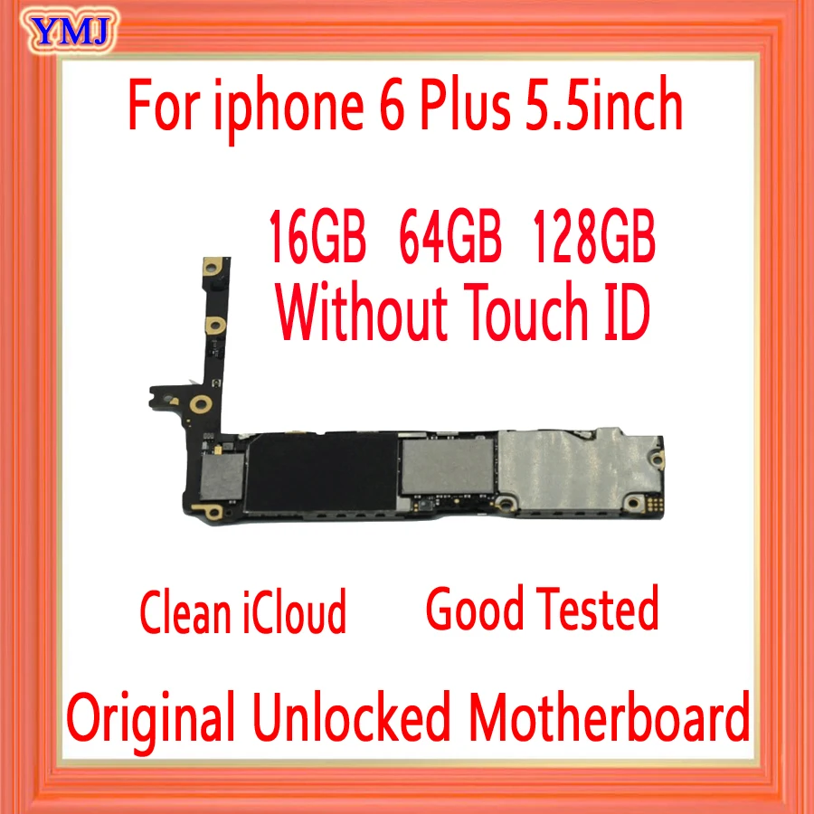 Материнская плата для iphone 6 Plus 5 дюйма с заводской разблокировкой Touch ID/без ID