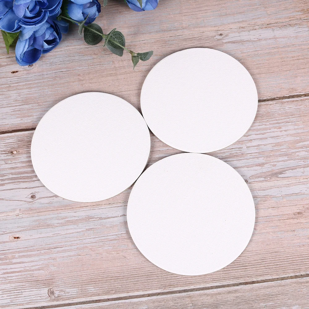 Canvas Painting Board Round Artist Boards Panels Panel Oil Stretched Blank Acrylic Drawing White Circle Large Canvases Fine 40Cm custom painting canvas painting canvas painting canvas board