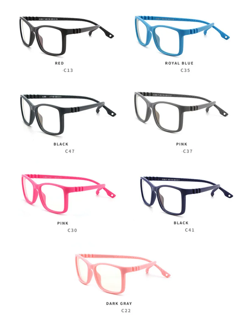 Винтажный синий светильник, детские очки, детская оптическая оправа для мальчиков и девочек, прозрачные солнцезащитные очки с антибликовым покрытием, компьютерные очки с УФ-защитой