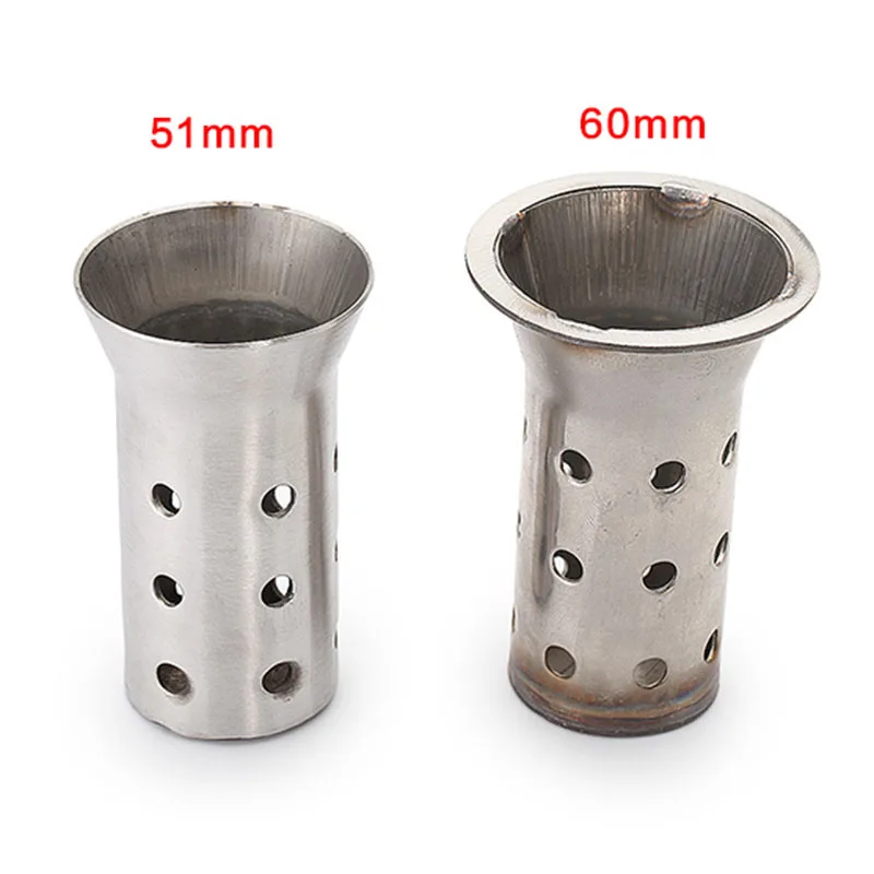 51mm60mm мотоцикл выхлопной дБ убийца для Akrapovic глушитель катализатор дБ убийца глушитель шумоподавитель для внедорожного велосипеда