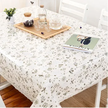 

PVC Tablecloth Transparent Waterproof D' Water and Kitchen Oil-proof Glass Soft Cloth Tablecloth 1.0mm Protector Desk Pad Cover