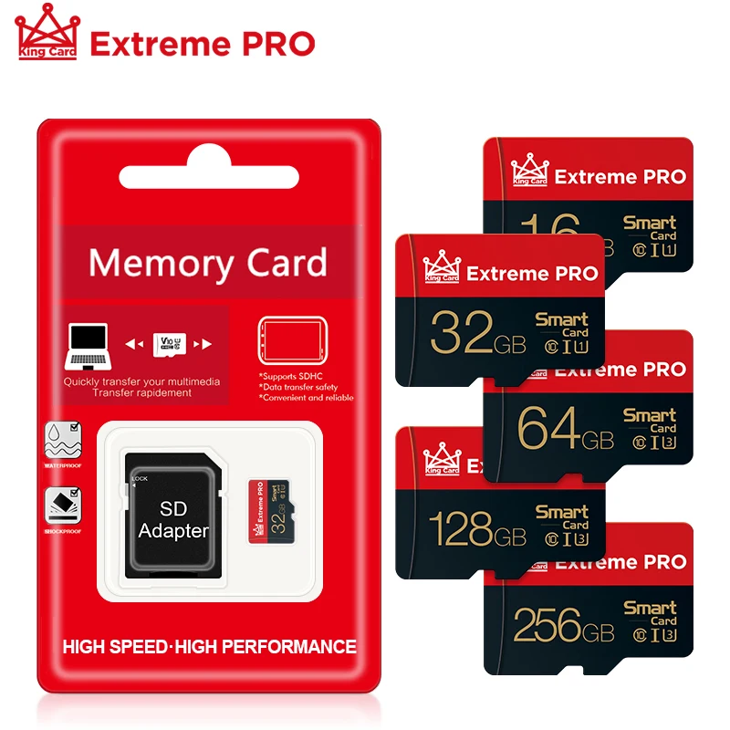 Original Micro SD Memory Card 64gb 128gb 256gb Mini flash drive 16gb 32gb Class10 cartao de memoria TF For Phone | Компьютеры и офис