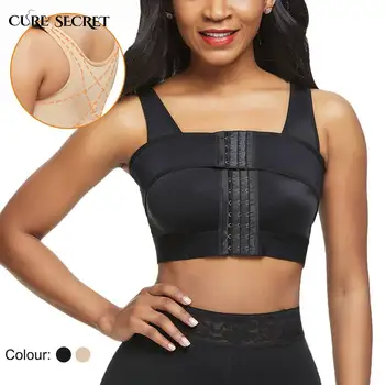 

CURE SECRET Faja Double Belt Firm Control Bra Women Compression Bra For Post Surgery Shockproof Breathable Underwear Shapewear