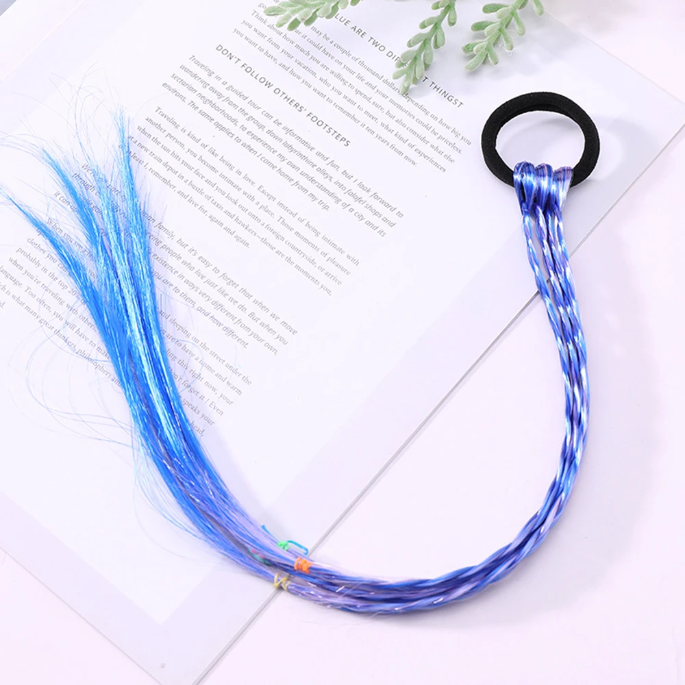 1pcs High Quality New Headband Girls Twist Braid Rope Simple Rubber Band Hair Accessories Kids Wig Styling Accessories - Color: 7