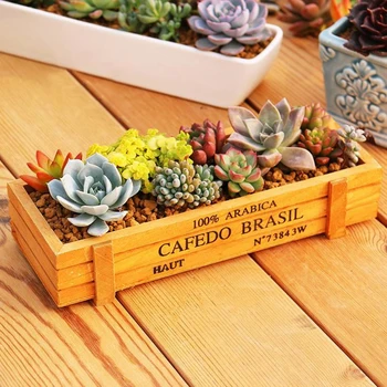 

Nordic Wood Box Wooden Flower Pot Plant Pots Sundries Storage Succulent Planter Holders Garden Decor Home Decoration