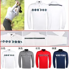 Распродажа со скидкой, мужская спортивная одежда с длинными рукавами, футболка для гольфа, 3 цвета, одежда для гольфа, S-XXL на выбор, одежда для гольфа для отдыха