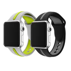 Спортивный силиконовый ремешок для apple watch, ремешок 42 мм, 38 мм, 40 мм 44 умный Браслет для ручных часов кабель-браслет на запястье для наручных