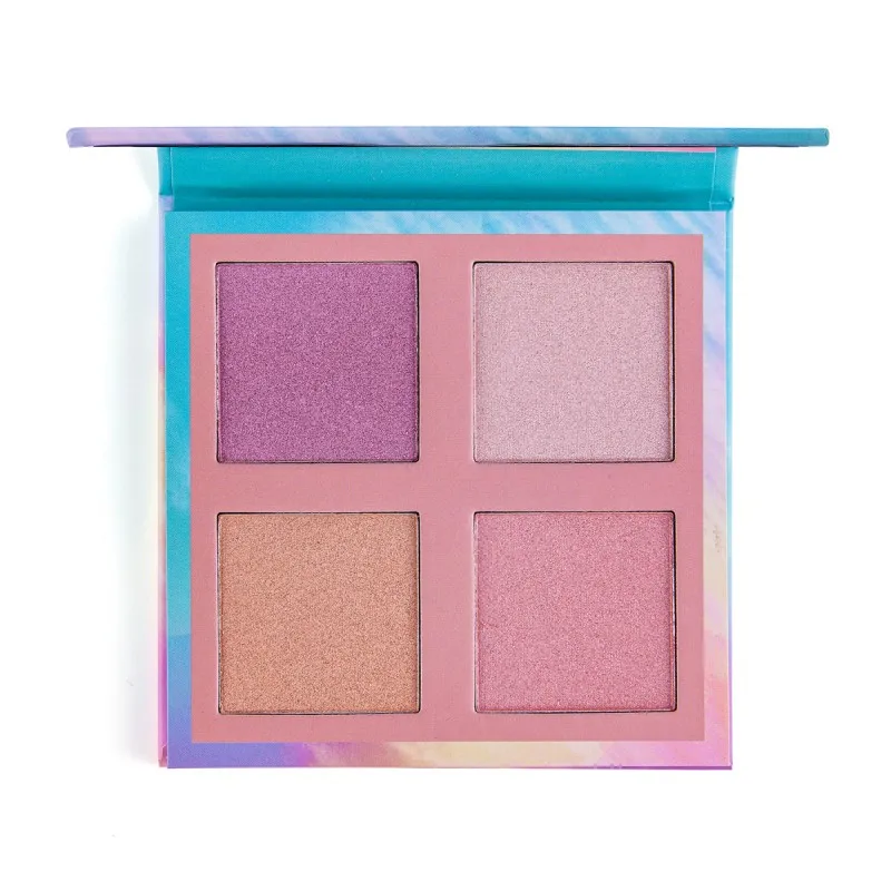 3 в 1 хайлайтер Тени Румяна Палитра длительный водонепроницаемый осветить цвет кожи тени для глаз румяна - Цвет: 02