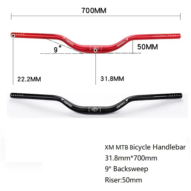 mtb 50mm riser bars