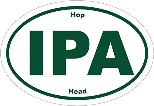 Виниловая наклейка на голову пива для IPA HOP бампер идеальная подарок любимого |