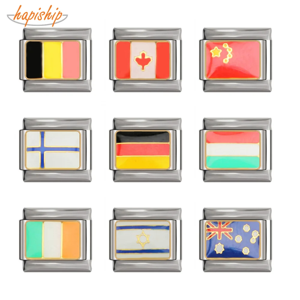 Hapiship ширина 9 мм оригинальная Маргаритка Австралийский Флаг Ирландии финский