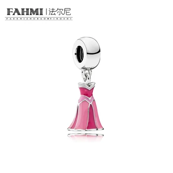 

FAHMI 100% 925 Sterling Silver 1:1 791921ENMX DRESS HANGING CHARM Original Women Wedding Fashion Jewelry