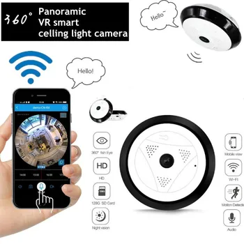 

New 960P Wifi Panorama CameraSecurity Ip Camera wifi CCTV Wireless Surveillance Fish-eye HD Night Vision Motion Detection Audio