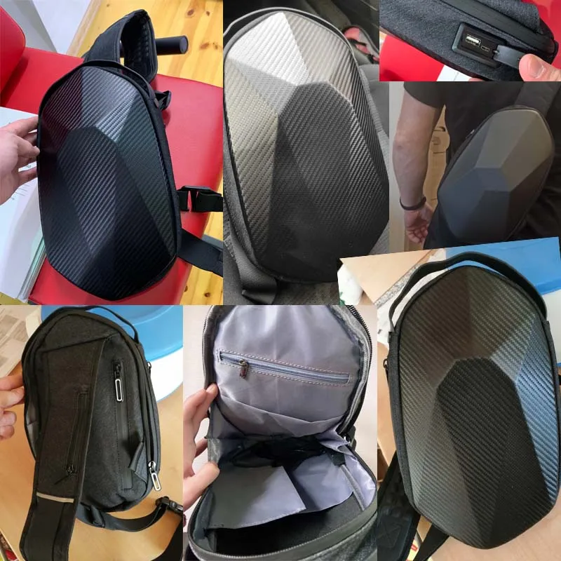Men Shoulder Bags USB Charging Messenger Bags Anti-theft Male Waterproof Sling Chest Bag School Short Trip Cross Body Bags 2021