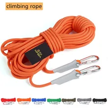 DIWEINIOutdoor Climbing Rope 10M(32ft) 20M(64ft) 30M (96ft) 50M(160ft) 70M(230ft) Static Rock Climbing Rope, Escape Rope Ice Cli