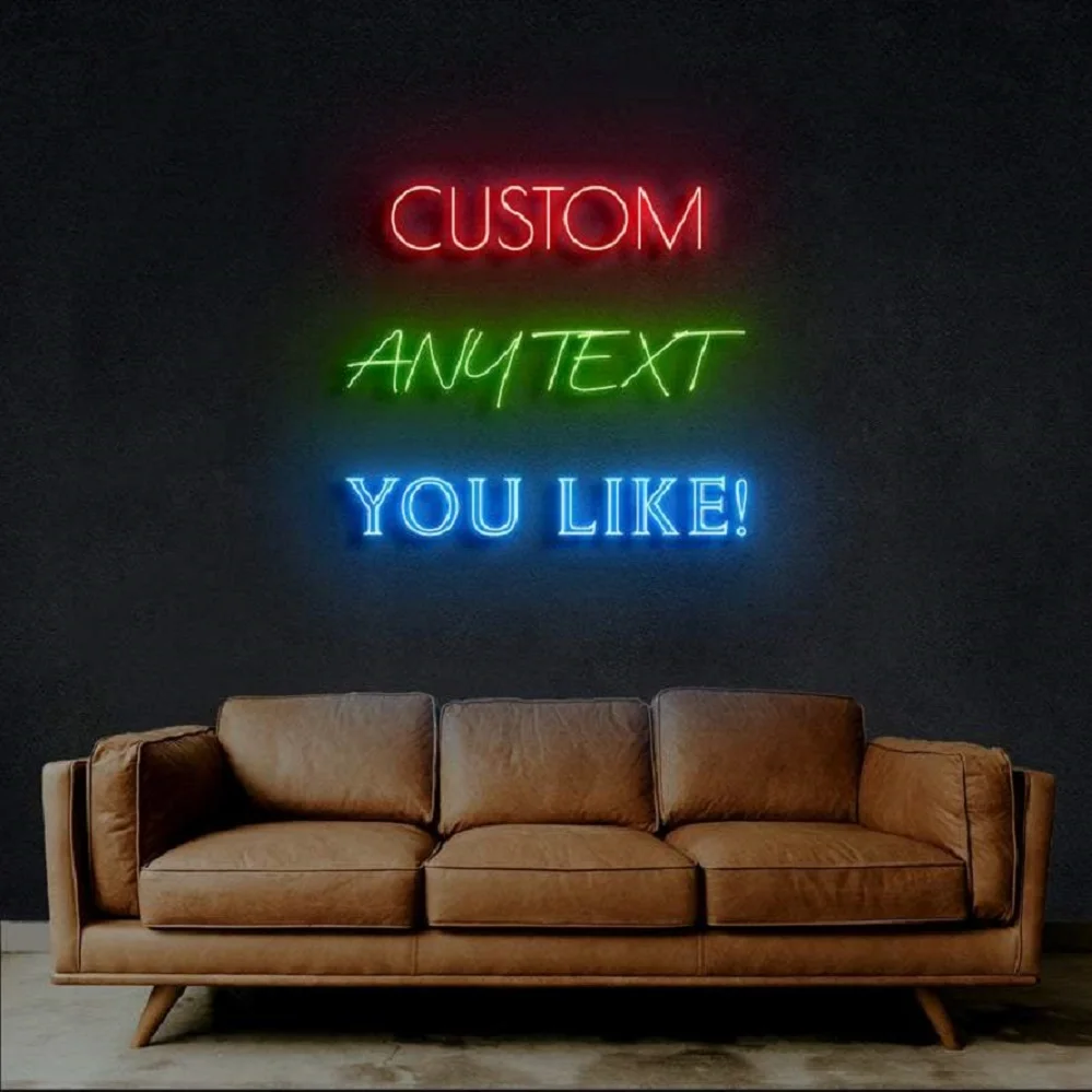 US $216.96 OHANEE Custom Led Neon Sign Wedding Party Birthday Name Personalized Decoration For Room Indoor