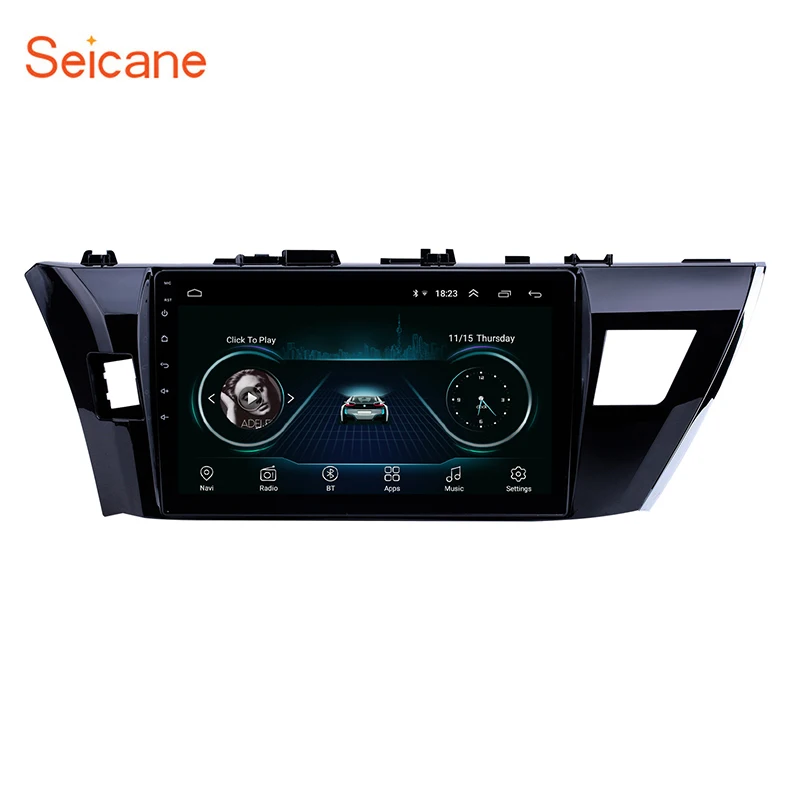 Seicane 10,1 дюймов 2Din Android 8,1 gps Navi Стерео для Toyota Corolla 2013 автомобильный Радио мультимедийный плеер головное устройство Wifi