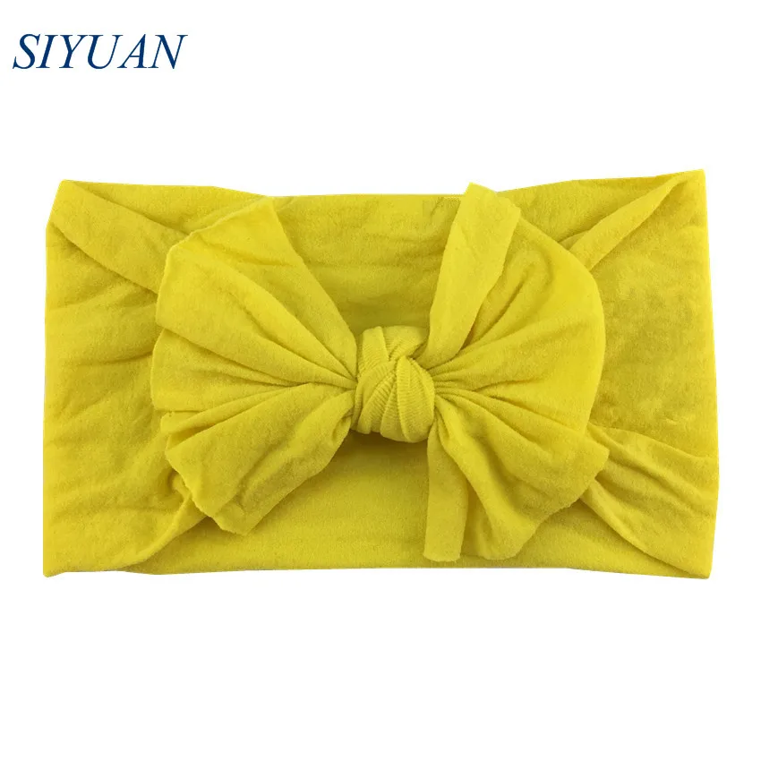 18-yellow 30 шт./лот широкая нейлоновая эластичная заставка для головы детская чалма, закрывающая уши мягкая резинка для волос Шикарные аксессуары для волос подходит для всех возрастов HB108 - Цвет: 18-yellow