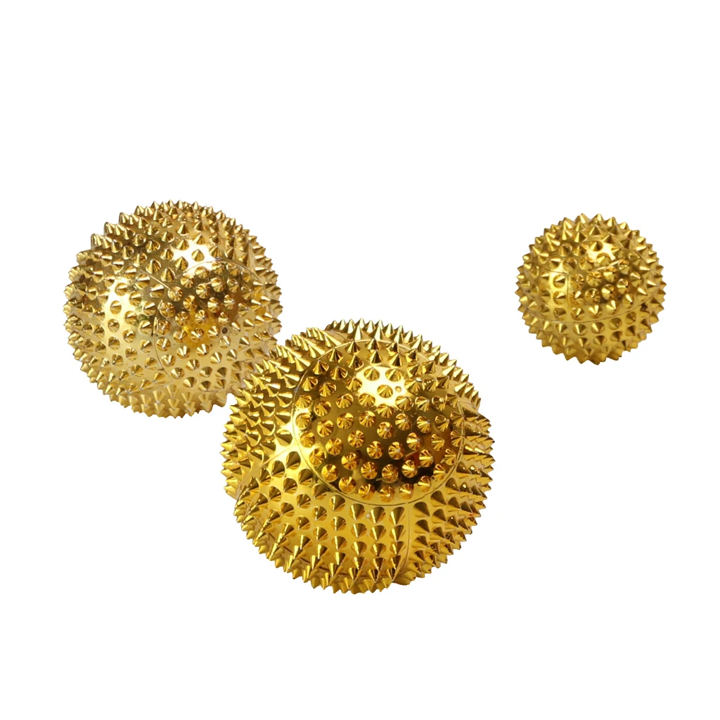 3Pcs Spiky Acupressure Palm Massage Ball Self Massage Tool Foot Massager Effective for Relieving Fatigue