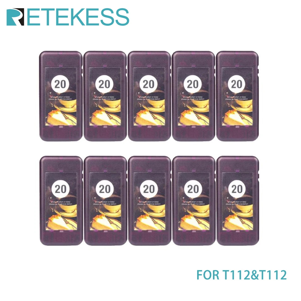 10PCS Coaster Pagers for Retekess T111 T112 Church Nursery Paging
