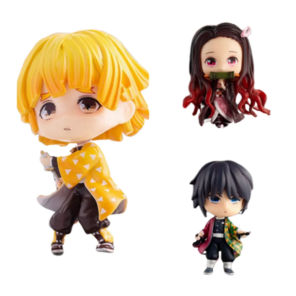 Аниме фигурки демон убийца Kimetsu без Yaiba камадо Nezuko Agatsuma Zenitsu томилочка Giyuu экшн