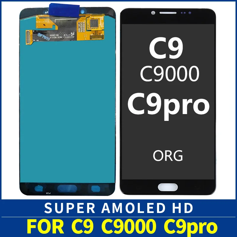 Original Super AMOLED LCD For SAMSUNG GALAXY C9 Pro LCD C9000 Display